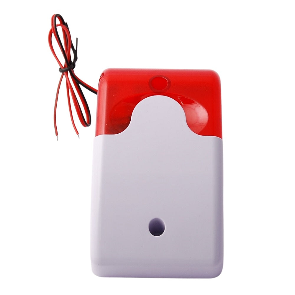 SL103 - 12V DC Siren With Light - Red