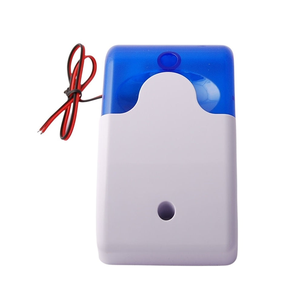 SL103 - 12V DC Siren With Light - Blue