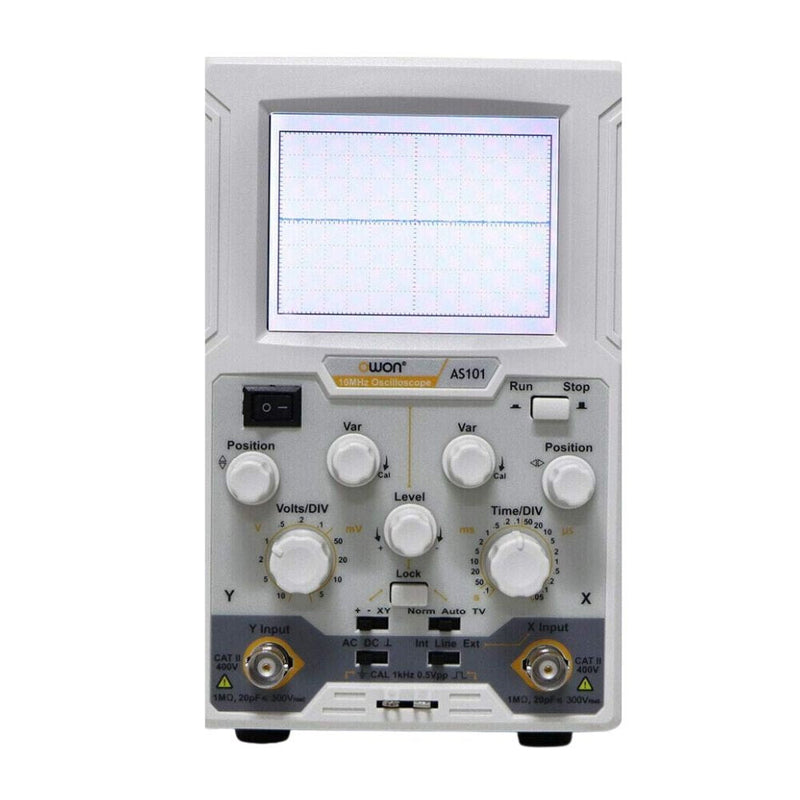 OWON AS101/MTQ1016B Analogue Oscilloscope - 10 MHz 1 Channel