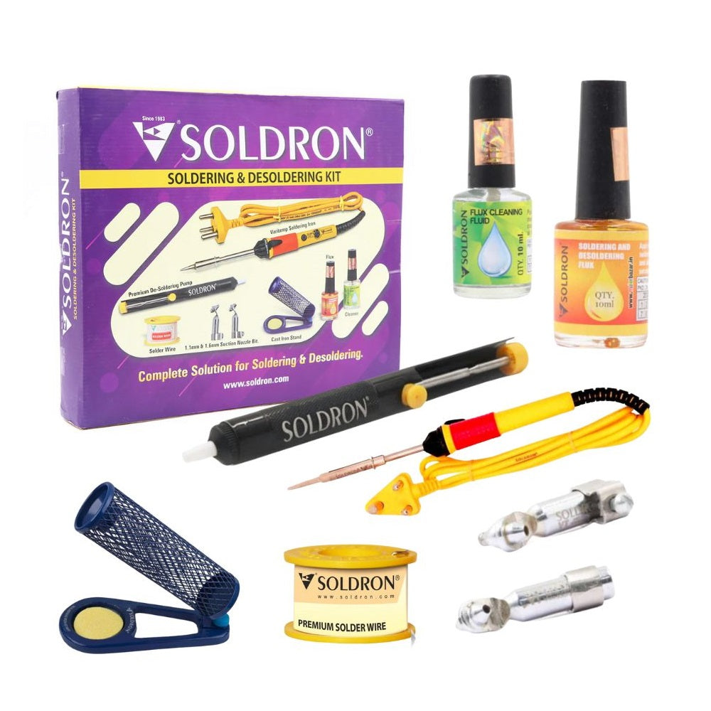 SOLDRON Soldering and Desoldering Kit