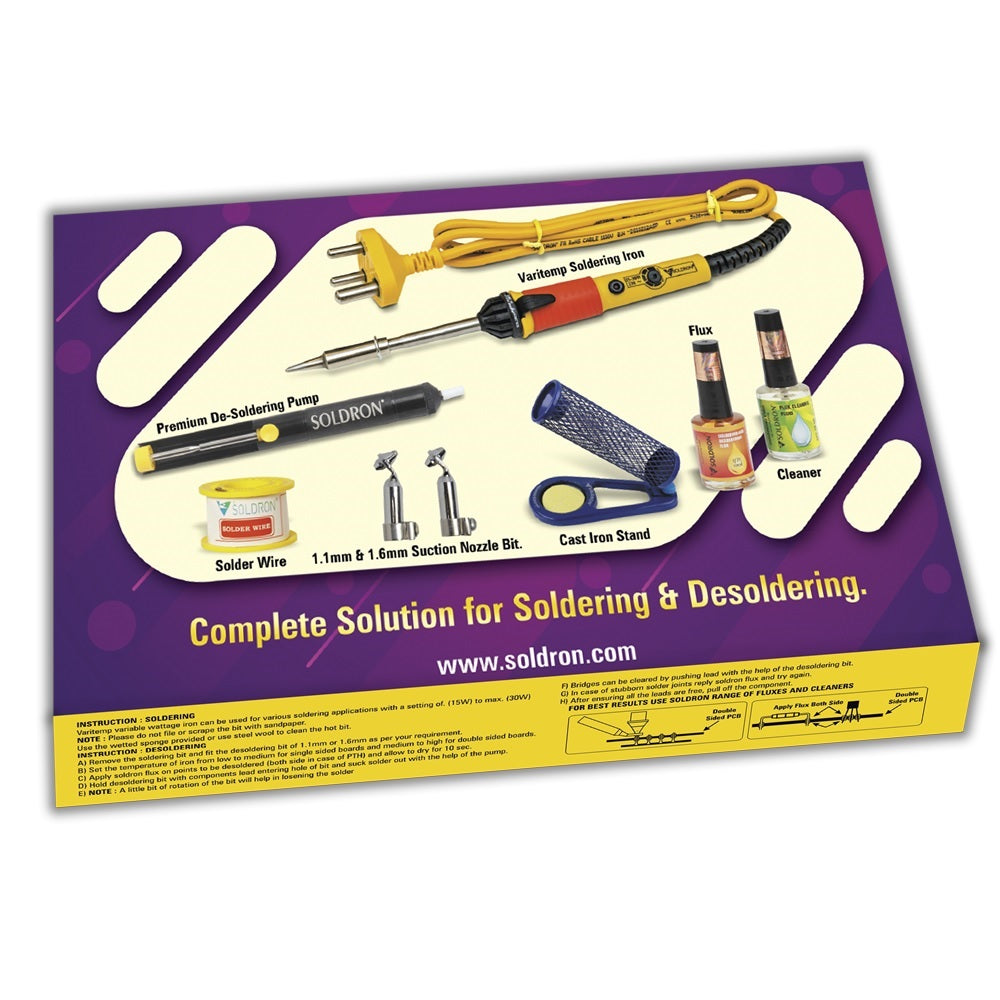 SOLDRON Soldering and Desoldering Kit