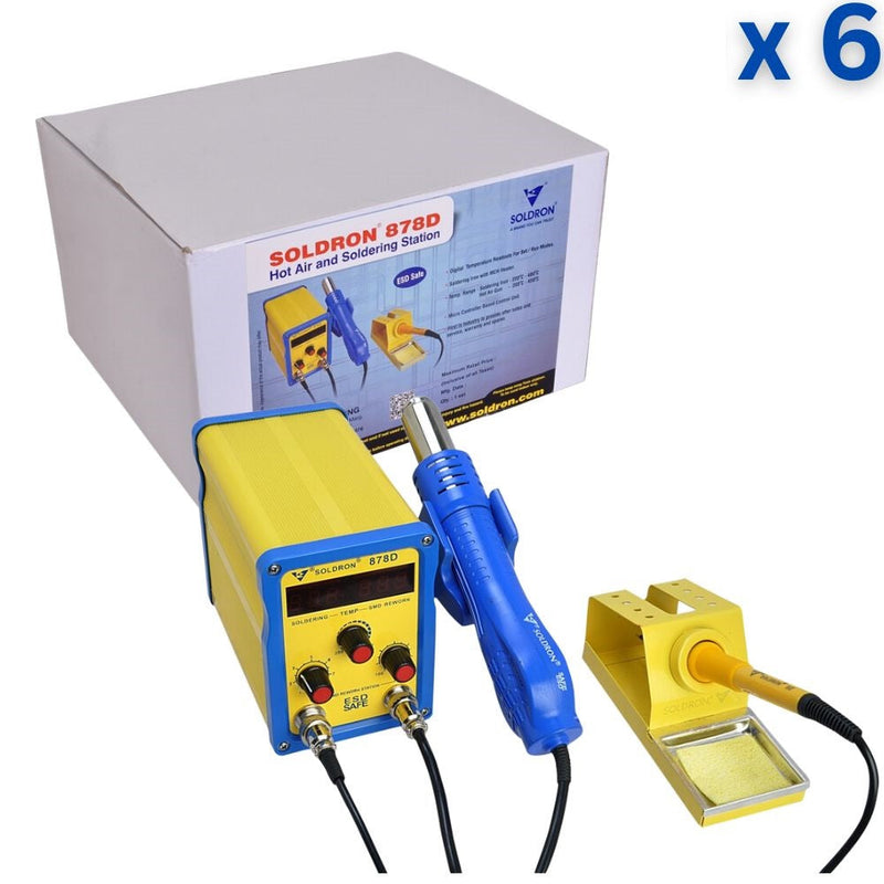 SOLDRON 878D 2-IN-1 Hot Air and Soldering Station