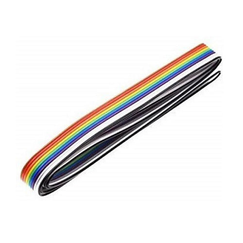 1 Meter 10 Core Rainbow  Ribbon Wire Cable