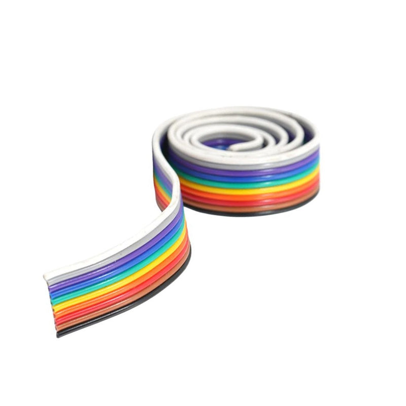 1 Meter 10 Core Rainbow  Ribbon Wire Cable