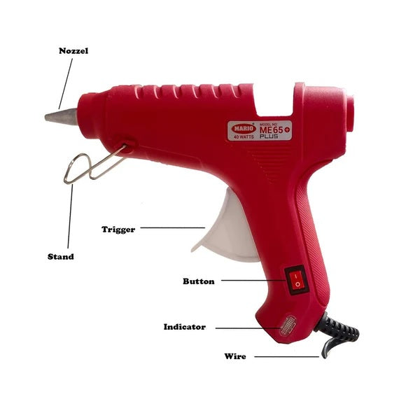 Mario - ME 65+ Plus, 40 watt Hot Melt Professional Glue Gun