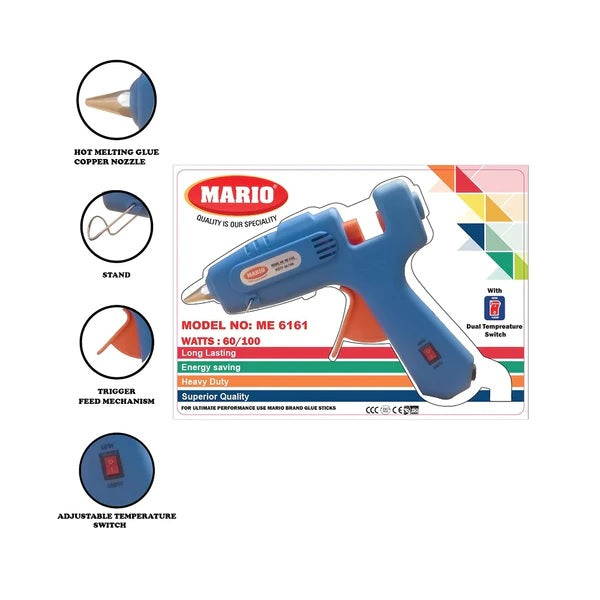 Mario ME-6161, 60/100 Watt Dual Temperature Glue Gun