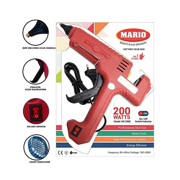 MARIO - ME 2000, 200 Watt Hot Melt Glue Gun