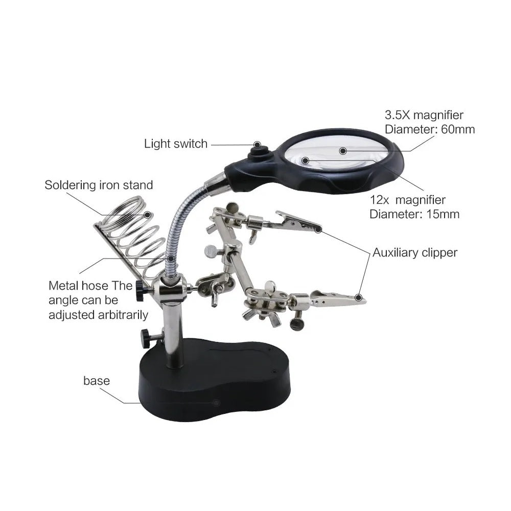 TE-801 Magnifier Light With Stand