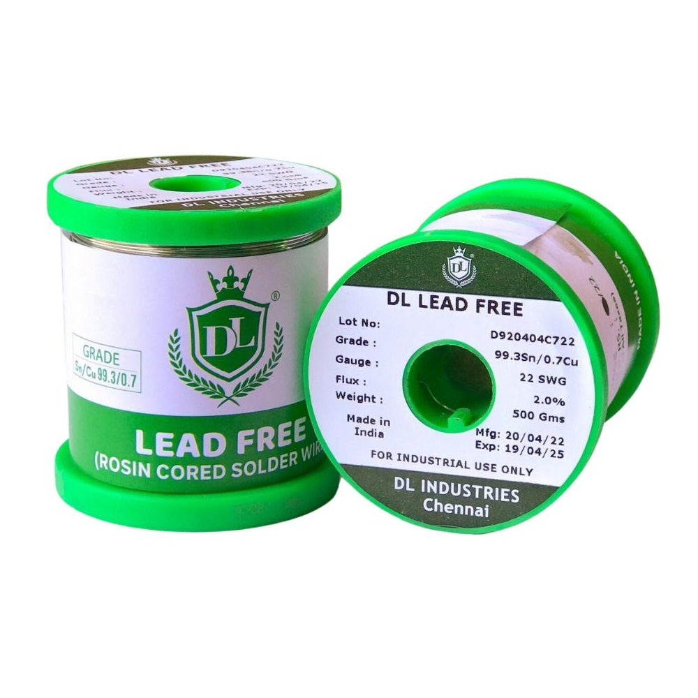 DL Lead Free Solder Wire Sn99.3/Cu0.7 22 SWG - 500 gm