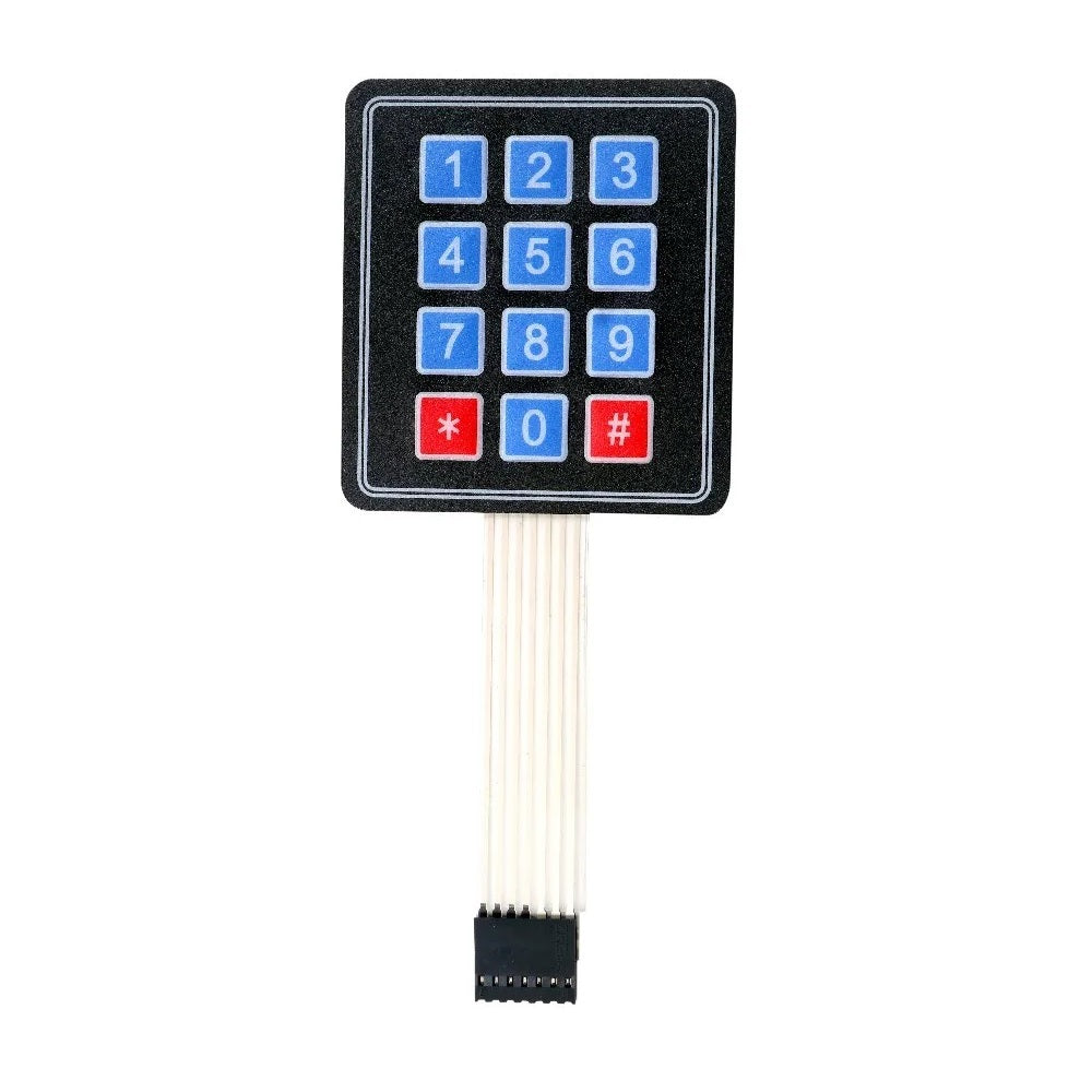 3x4 Keypad Flexible Module Membrane Switch