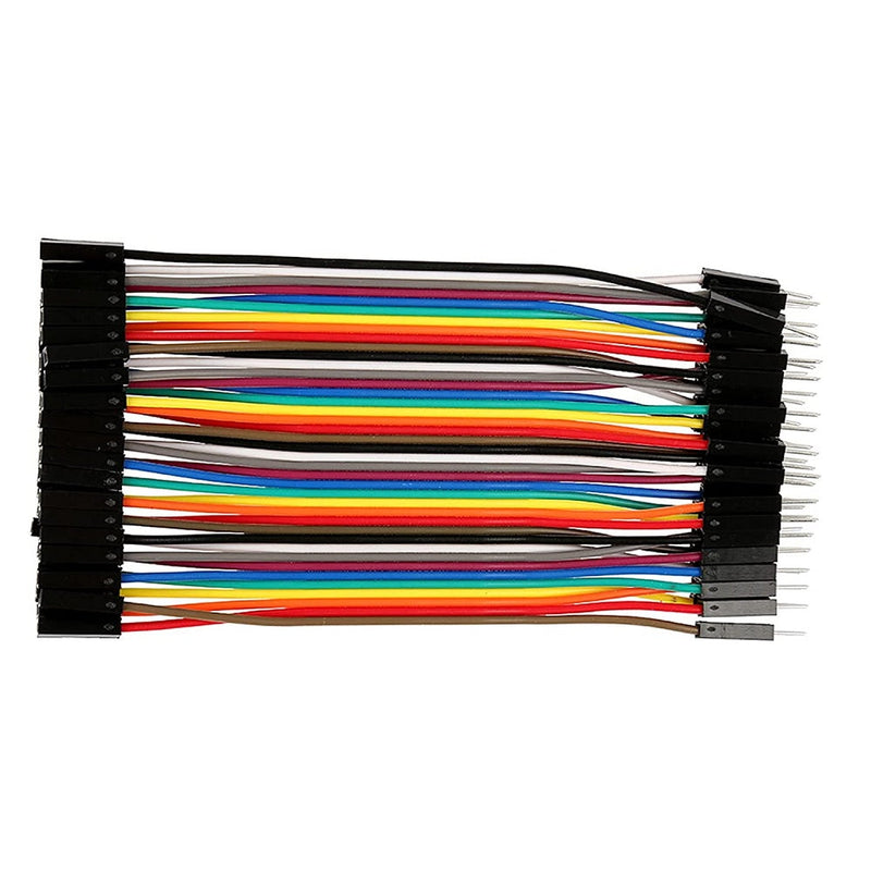 40 Pin 10cm 2.54mm Female to Male Breadboard Dupont Jumper Wire