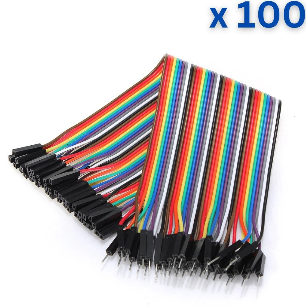 40 Pin 20cm 2.54mm Female to Male Breadboard Dupont Jumper Wire