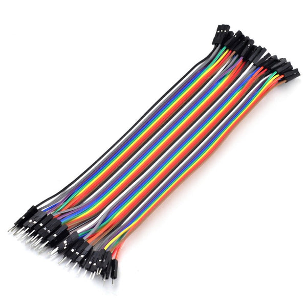 40 Pin 20cm 2.54mm Female to Male Breadboard Dupont Jumper Wire