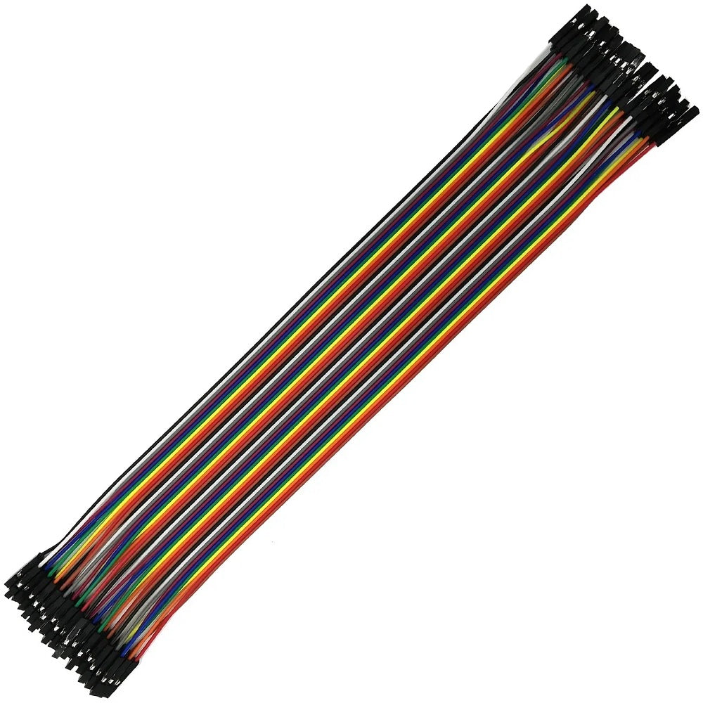 40 Pin 30cm 2.54mm Female to Female Breadboard Dupont Jumper Wire