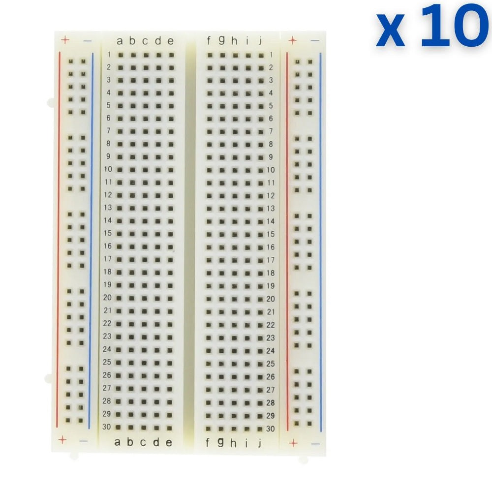 Medium Size 400 Points Breadboard White