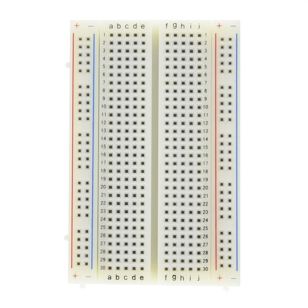 Medium Size 400 Points Breadboard White