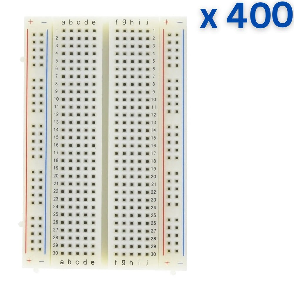 Medium Size 400 Points Breadboard White