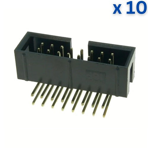 16 Way Header 16 Pin Right Angle Box Header