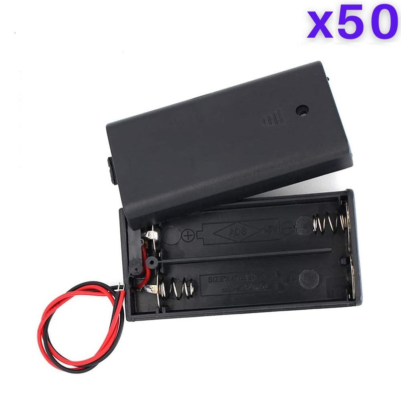 2 x 1.5V AA Battery Case Connector with Cover