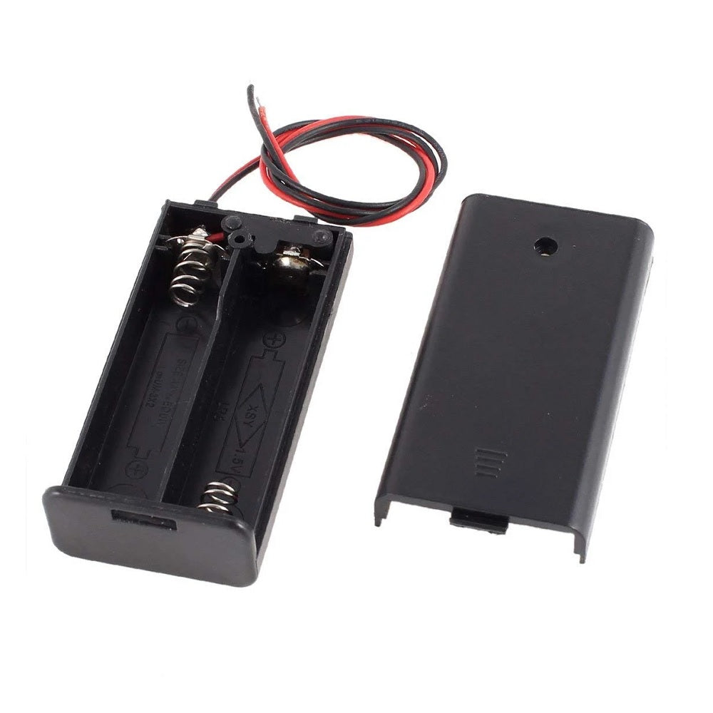 2 x 1.5V AA Battery Case Connector with Cover