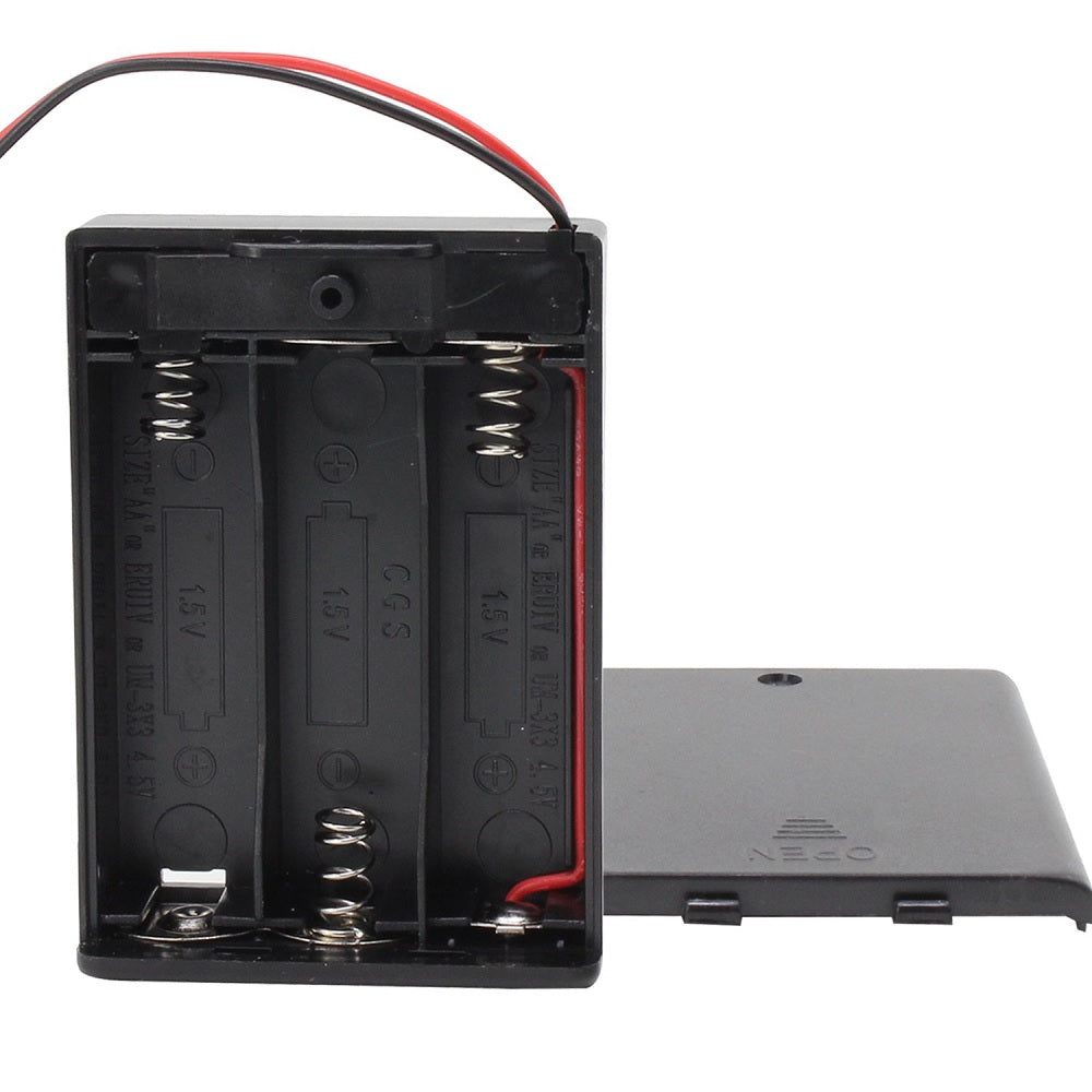 3 x 1.5V AA Battery Case Connector with Cover