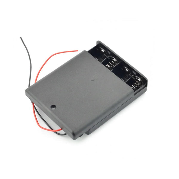 4 x 1.5V AA Battery Case Connector with Cover