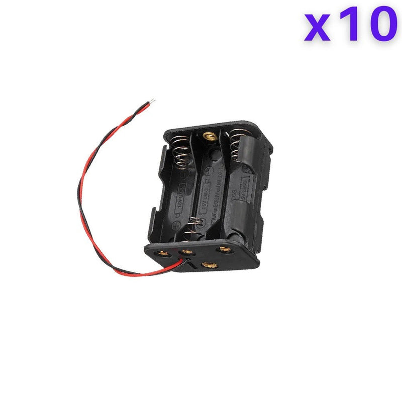6 x 1.5V AA Battery Case Connector - Front-Back