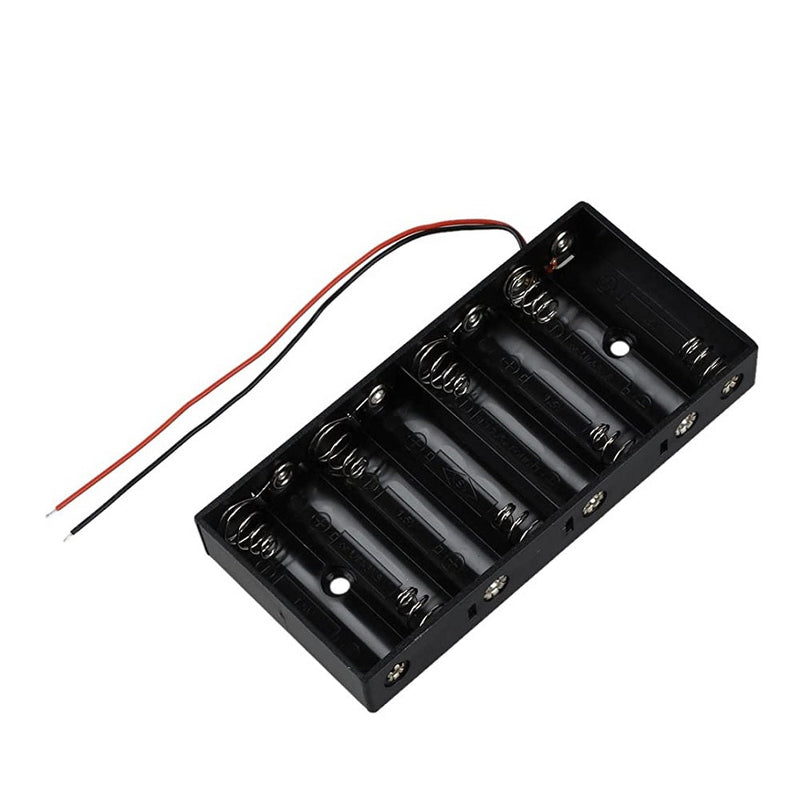 8 x 1.5V AA Flat Battery Case Connector