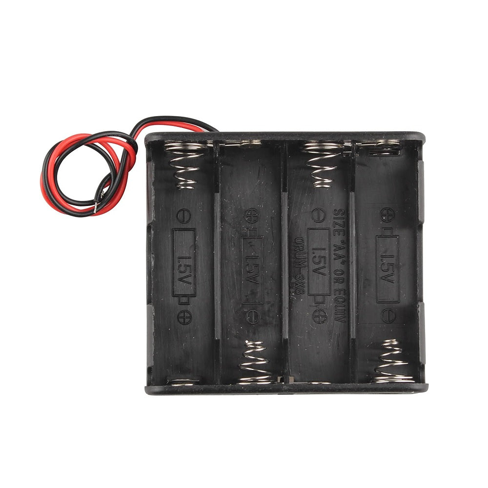 8 x 1.5V AA Battery Case Connector - Front-Back