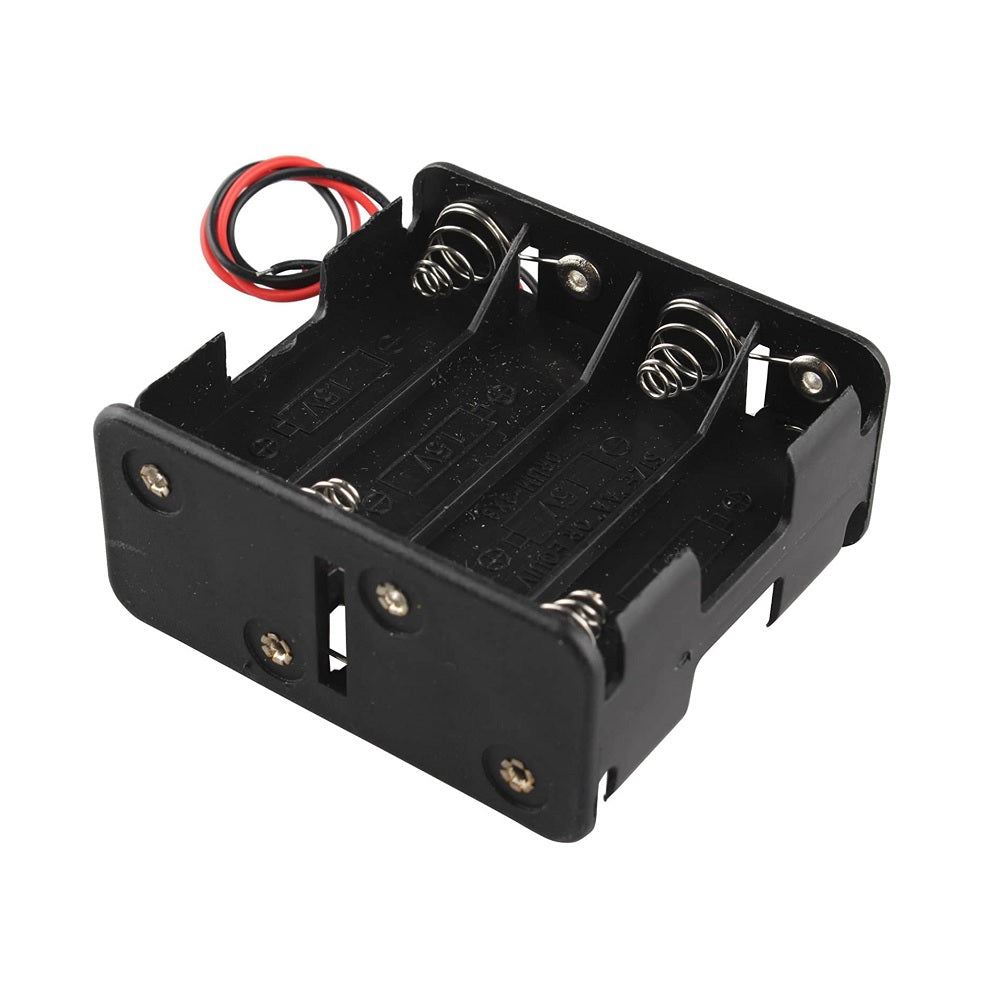 8 x 1.5V AA Battery Case Connector - Front-Back