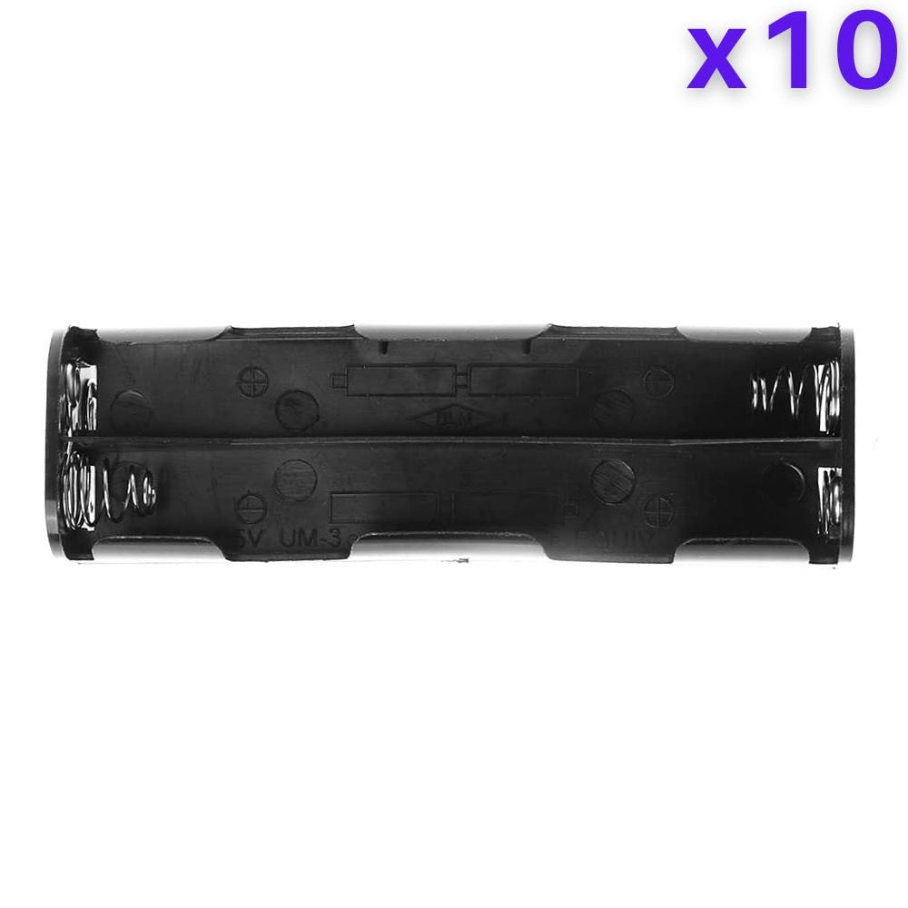 8 x 1.5V AA Battery Strip Case Connector - Long Front-Back