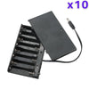 8 x 1.5V AA Battery Case Connector with Cover + DC Pin