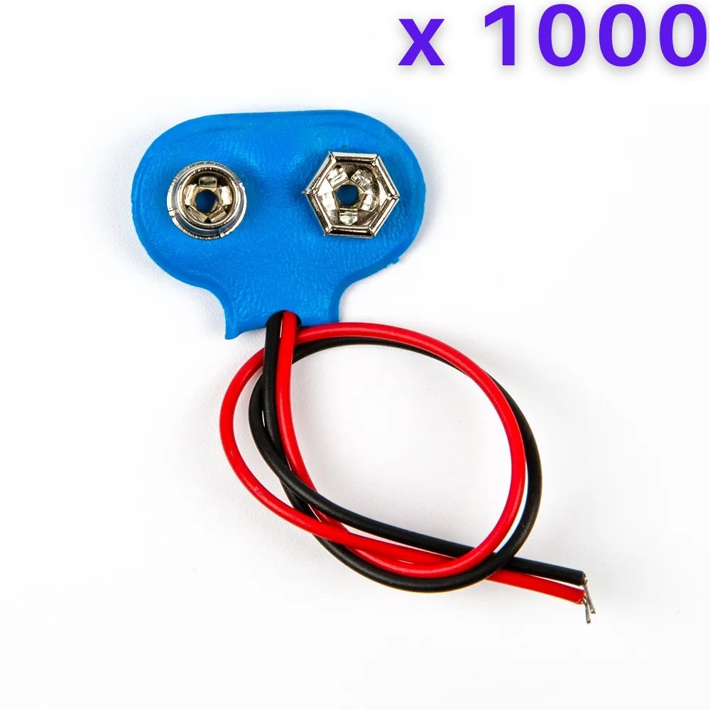 9V Battery Snap Blue