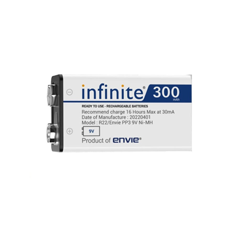 ENVIE (9V Infinite) Ni-Mh 300mAh Capacity Rechargeable Battery