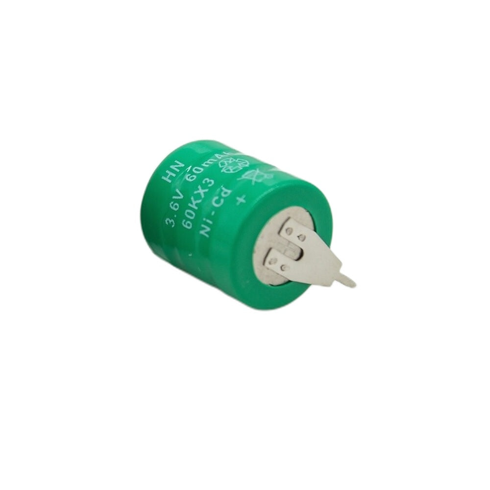 3.6V 60mAh PCB Mount Nickel Cadmium NiCd Battery