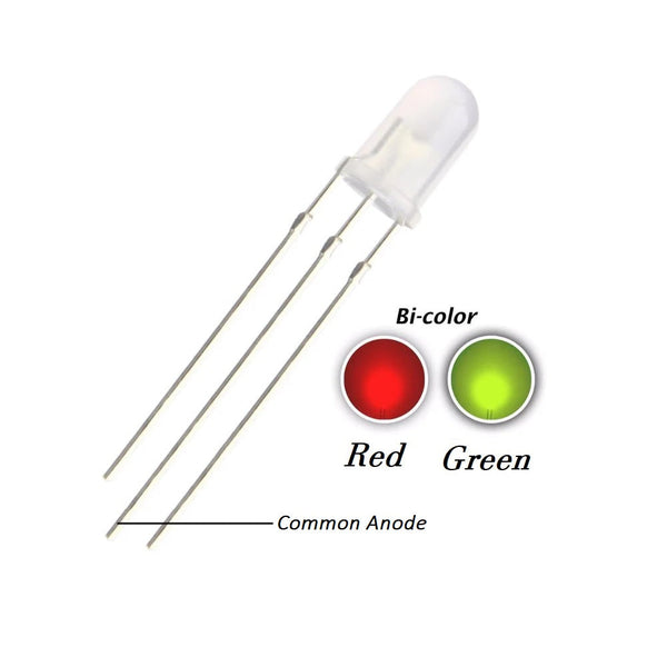3mm Red/Green Common Anode Dual Led