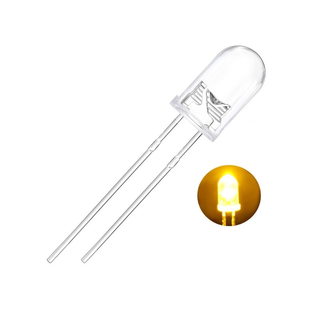 5mm White/Yellow LED