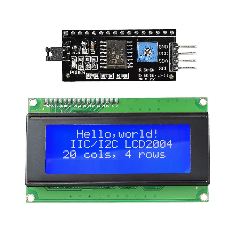 LCD2004 Parallel LCD Display with I2C/IIC Interface