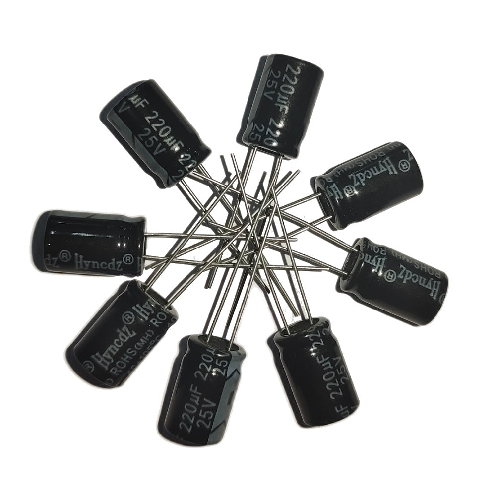 220uF 25V Electrolytic Capacitor - Hyncdz