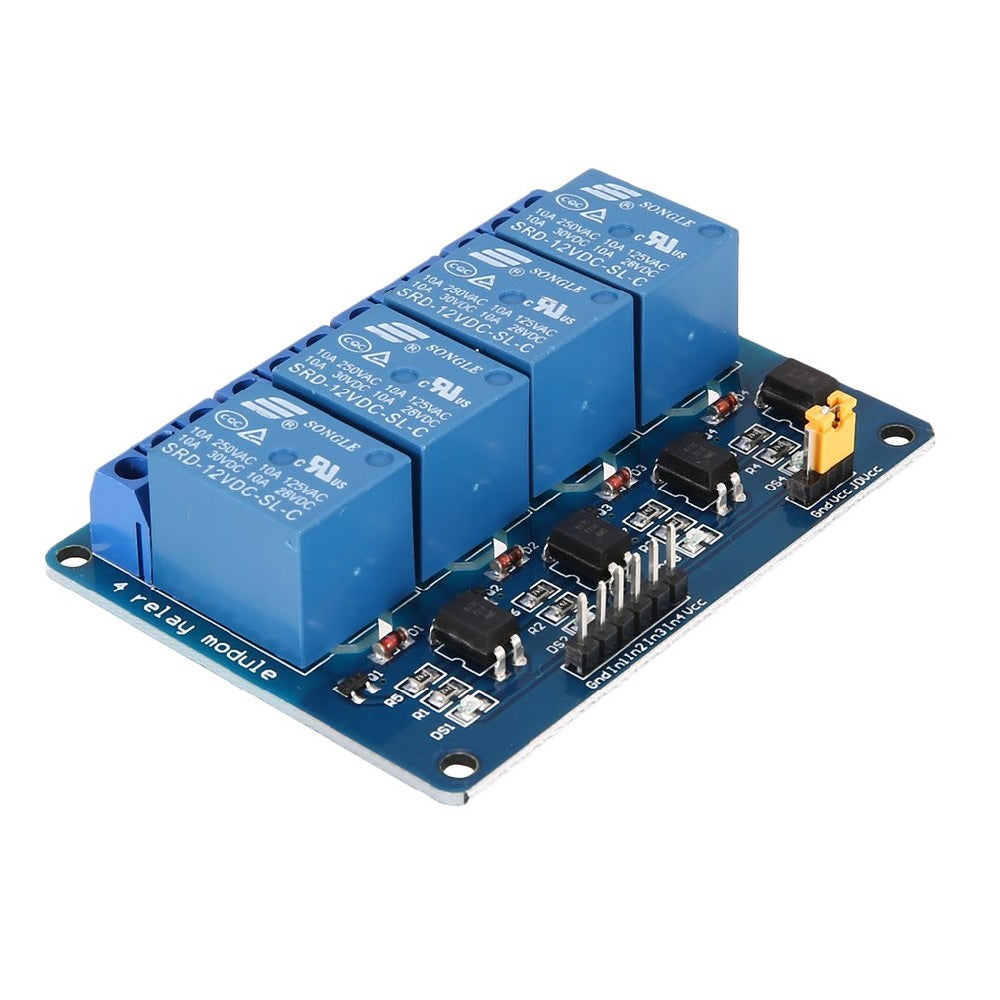 4 Channel 24V Relay Module with Optocoupler