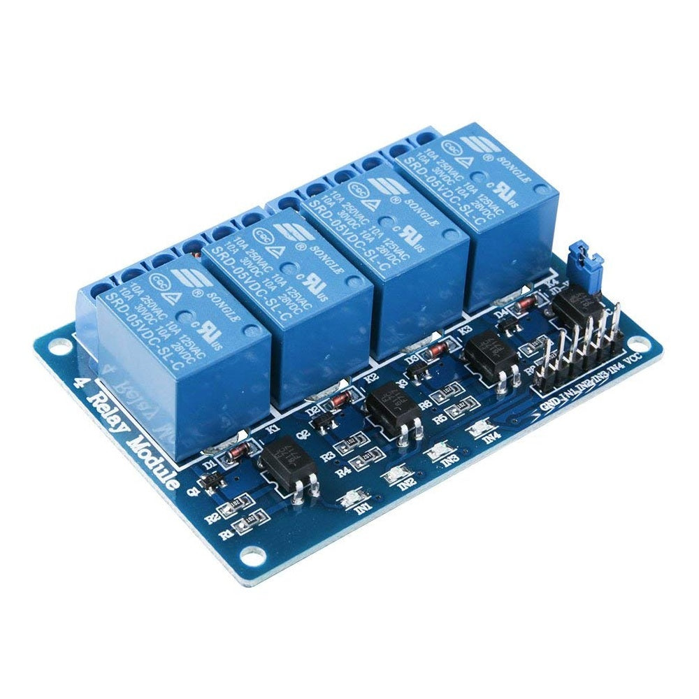 4 Channel 5V Relay Module with Optocoupler