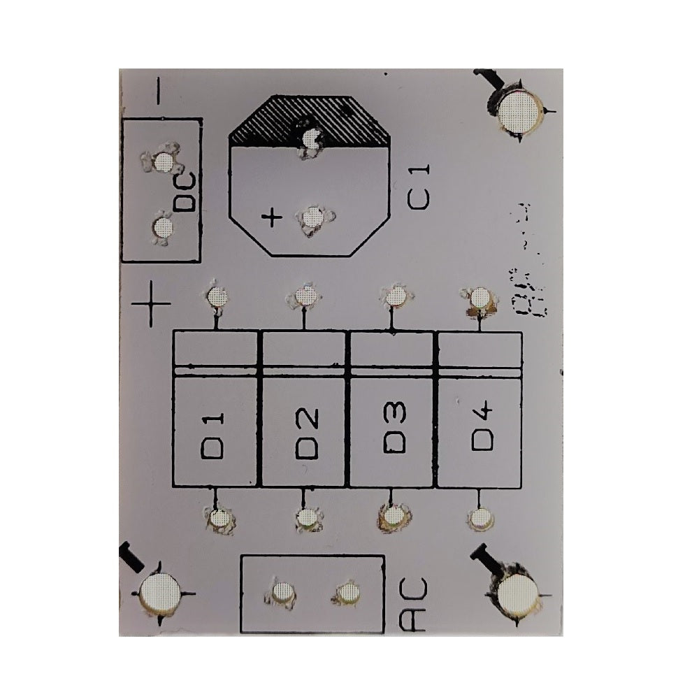 4 Diode Single Sided Phenolic PCB (45x35)mm