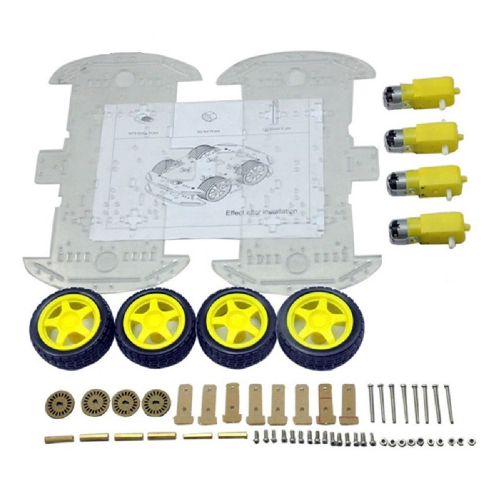 4 Wheel Smart Car Chassis Set