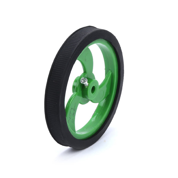 90x10mm 3Wing Green Wheel-6mm