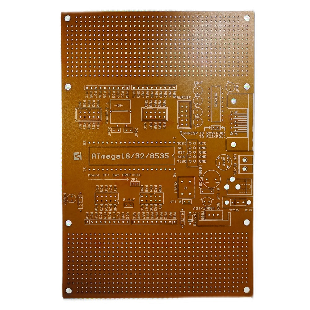 ATMEGA 16/32/8535 Single Sided Phenolic PCB (160x110)mm