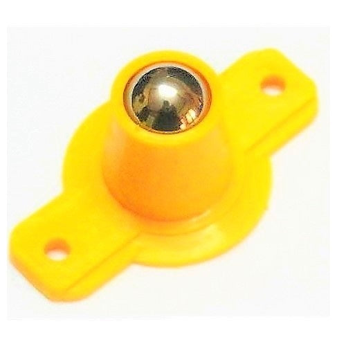 Clamped Yellow Caster Wheel
