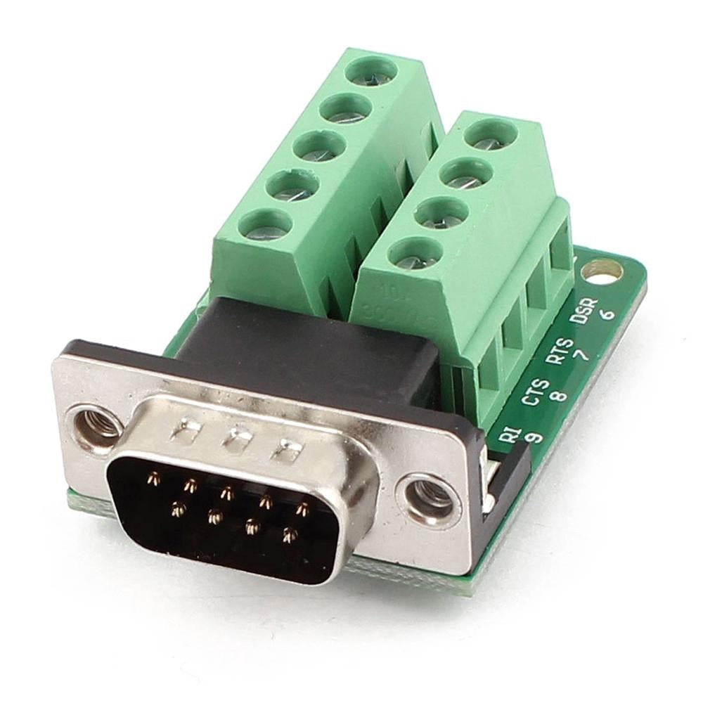 DB9 Connector Male Adapter Signals Terminal Module RS232 Serial To Ter