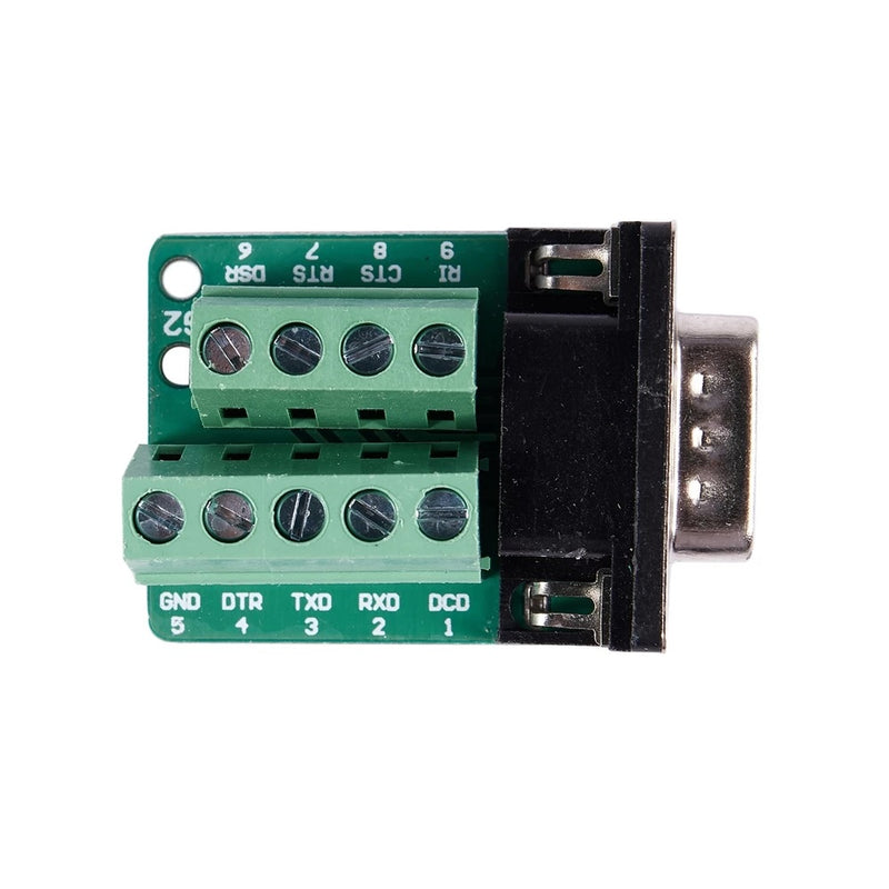 DB9 Connector Male Adapter Signals Terminal Module RS232 Serial To Terminal