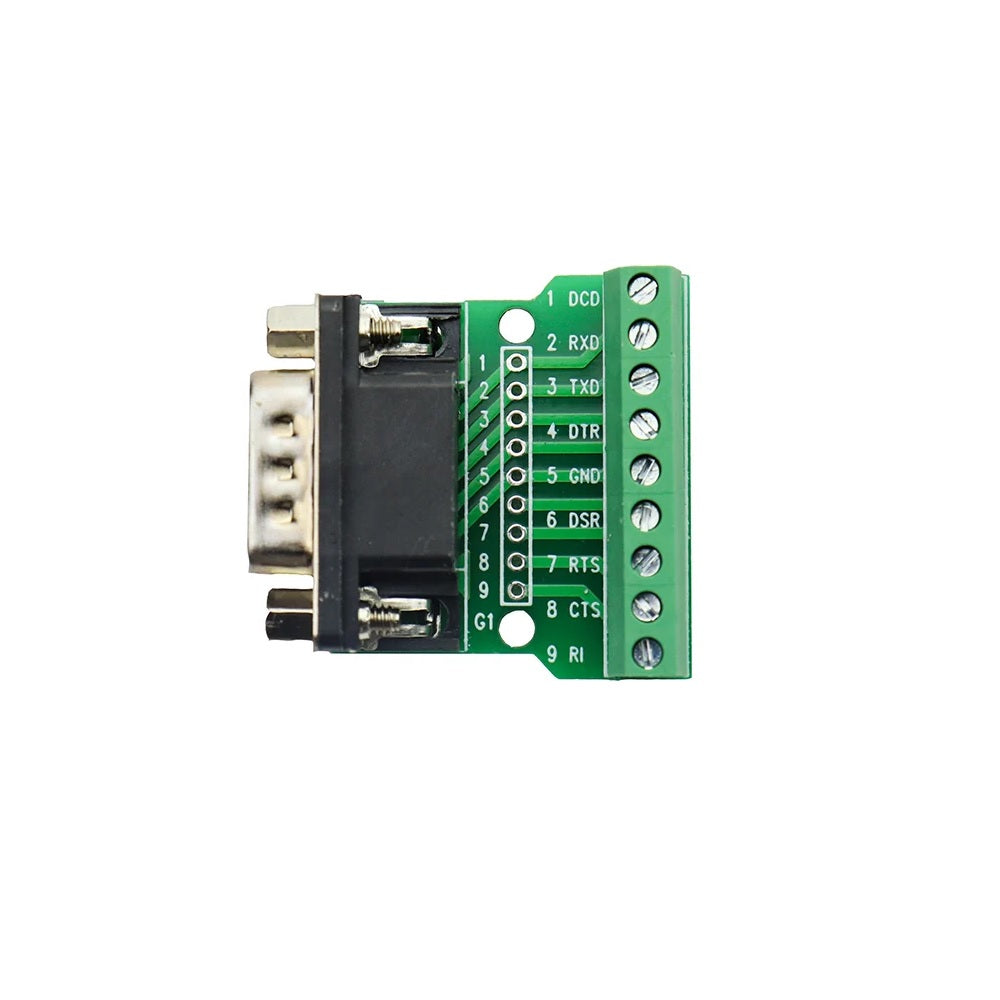 DB9 Male Screw Terminal to RS232 RS485 Conversion Board