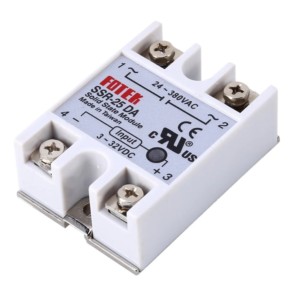 Solid State Module Relay 25da DC To AC SSR-25DA Solid State Relay Module 3-32 VDC /24-380VAC 25A